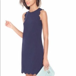 J Crew Scalloped Dress (Navy)